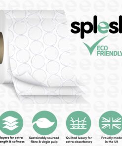Alternative view of Splesh Toilet Roll, Soft & Quilted Eco-Friendly, White, 36 Rolls
